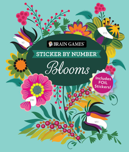 Sticker By Number Blooms(E-B00KS) DIGITAL BOOK
