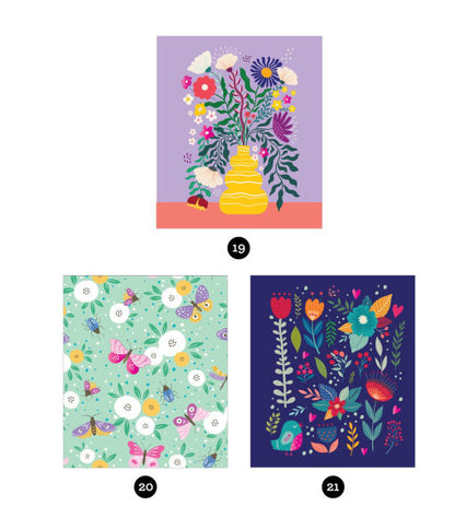 Sticker By Number Blooms(E-B00KS) DIGITAL BOOK