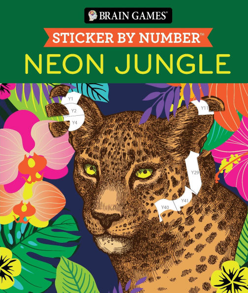 Sticker By Number Neon Jungle(E-B00KS) DIGITAL BOOK