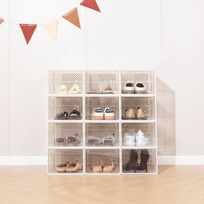 VUSIGN 9.9''X7.4'' Shoe Box Storage Stylish Large Clear