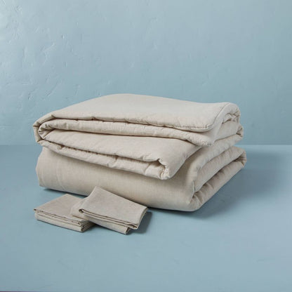 3pc Linen Blend Comforter Set - Hearth & Hand™ with Magnolia