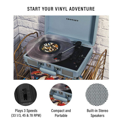Crosley Cruiser Plus Bluetooth Vinyl Record Player - Tourmaline
