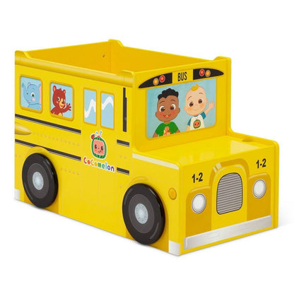 Delta Children Cocomelon School Bus Toy Box - Greenguard Gold Certified