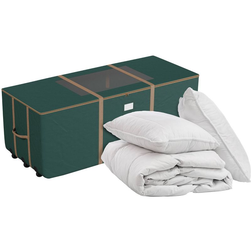 Elf Stor 67''X28''X28'' Rolling Christmas Tree Storage Bag Green