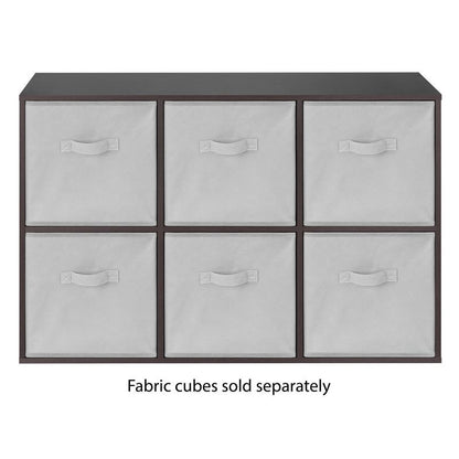Whitmor 6 Section Cube Organizer Brown