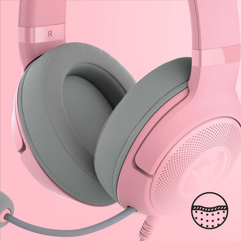 Razer Kraken Kitty V2 USB Headset with RGB Kitty Ears - Quartz Edition