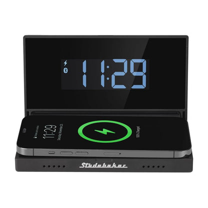 tudebaker Techmate Travel Companion with Clock and Wireless Charging Station