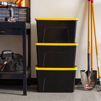 IRIS 60qt Storage Bin with Secure Latching Buckles