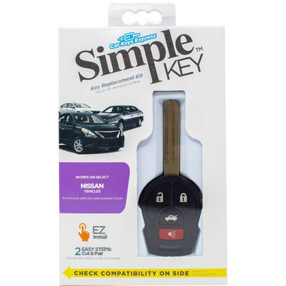 Car Keys Express Nissan Simple Key NISRK4TSK-PK: Key Programmer, 1-Year Warranty, Vehicle Electronics, CR1632 Battery Included