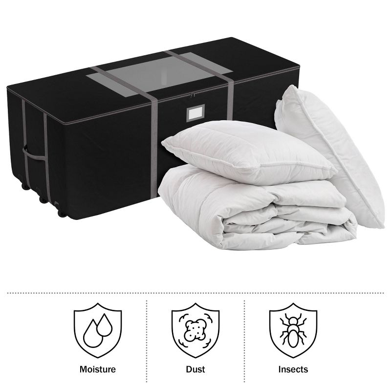 Elf Stor Rolling Christmas Tree Storage Bag Black
