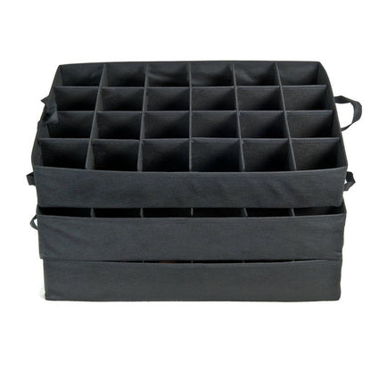 TreeKeeper 3 Tray Ornament Keeper Storage Bag with Front Pocket: Christmas Ornament Organizer, Padded Lining, Green