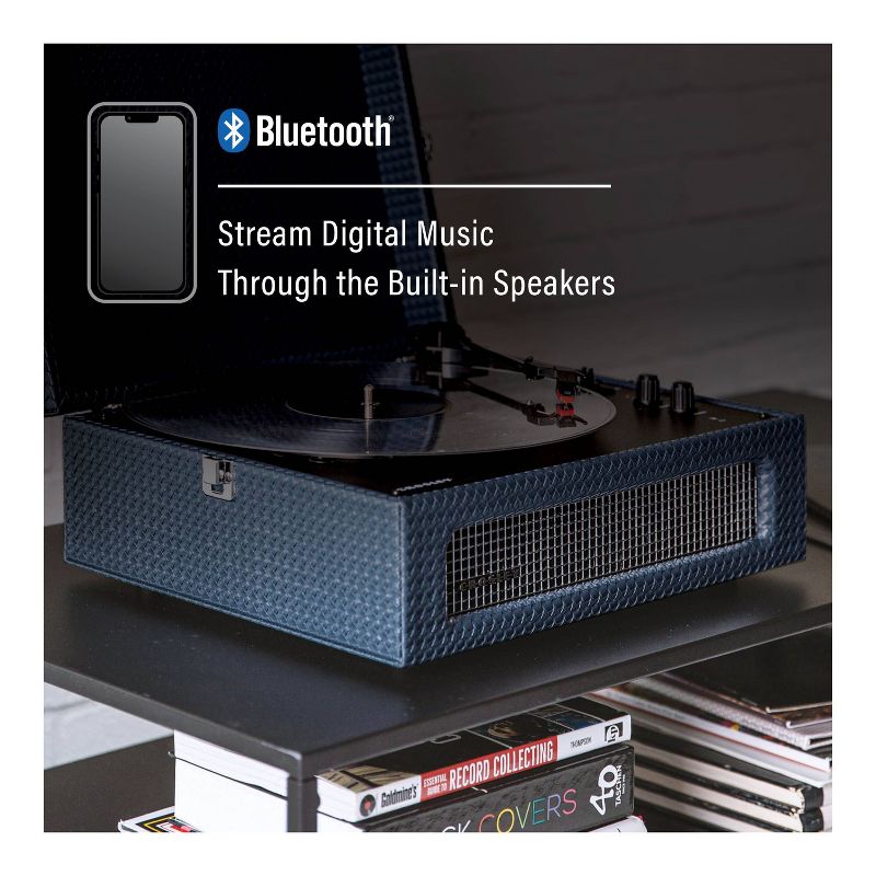 Crosley Voyager Bluetooth Vinyl Record Player - Dark Navy