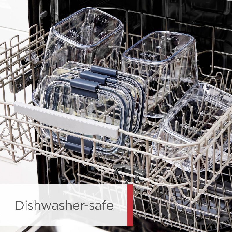 Rubbermaid Brilliance 36pc Plastic Food Storage Container Set: Clear, Microwave & Freezer Safe, Dishwasher Safe, Lifetime Warranty
