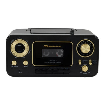 Studebaker Portable CD Player with AM/FM Radio and Cassette Player/Recorder (SB2135)