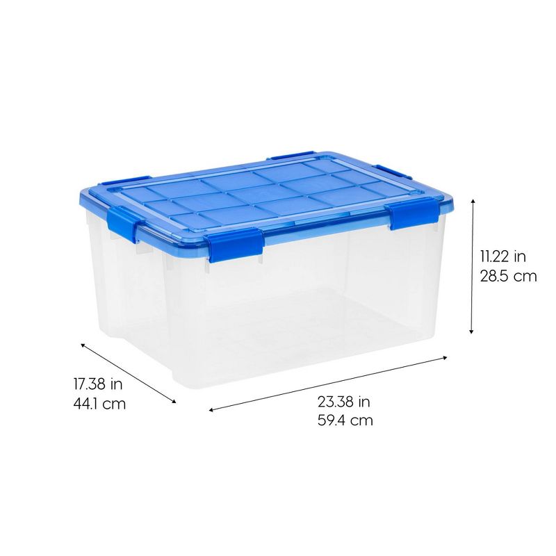 IRIS 60qt WeatherPro Plastic Storage Bin