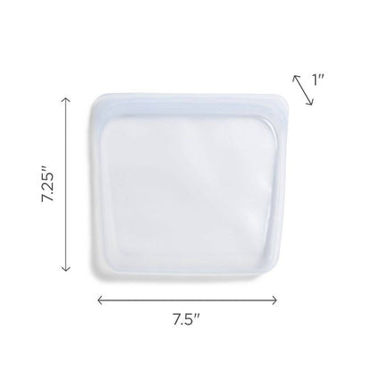 stasher Premium Silicone Reusable Food Storage Bags Lunch Starter Kit - 4pk - Clear