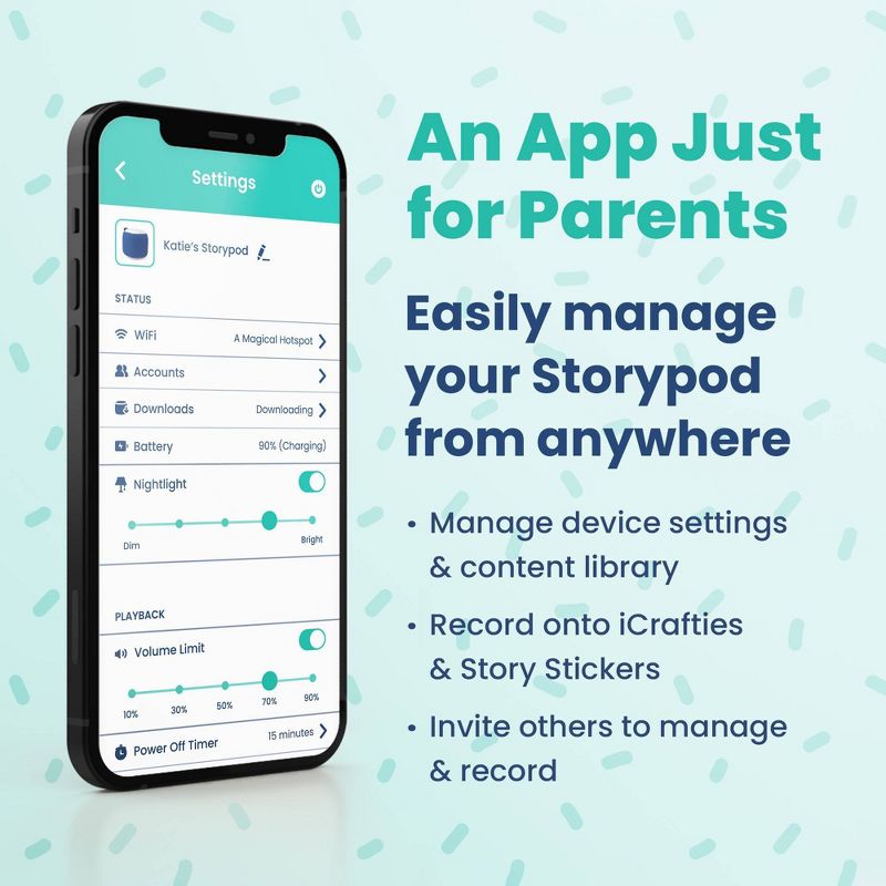 Storypod Audio Player - Teal
