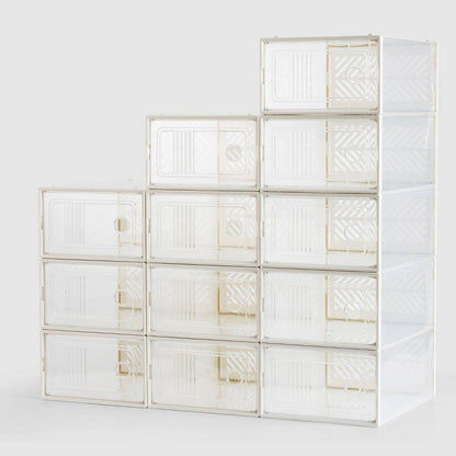 VUSIGN 9.9''X7.4'' Shoe Box Storage Stylish Large Clear
