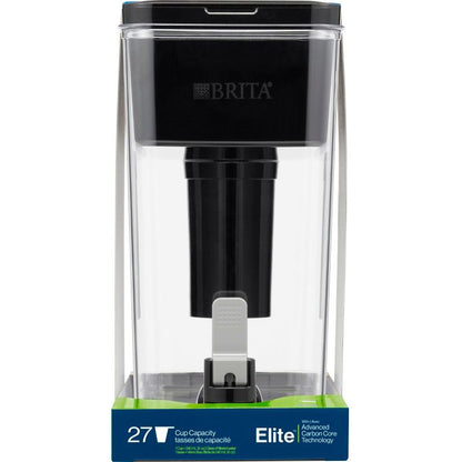 Brita Extra Large 27-Cup UltraMax Filtered Water Dispenser with Filter - Jet Black