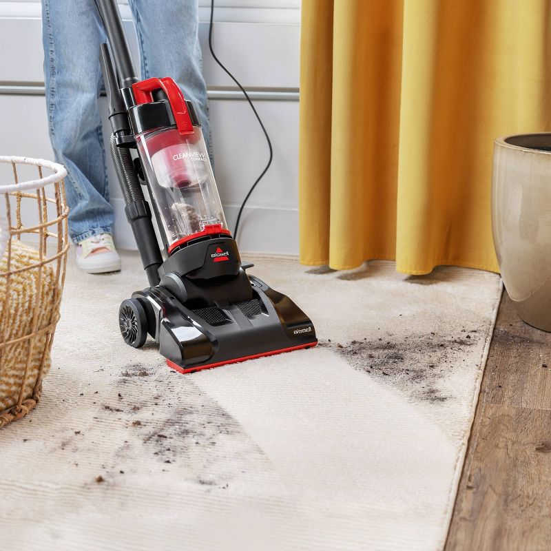BISSELL CleanView Compact Upright Vacuum: Bagless, Multi-Surface, Pet Hair, Cyclonic Action, 18ft Cord, 1-Year Warranty
