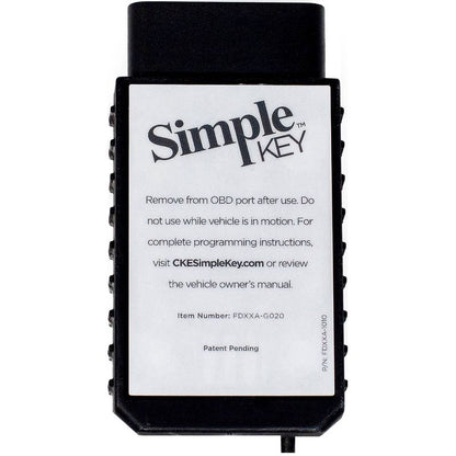 Car Keys Express Ford Simple Key FORRK4HSSK-PK: Vehicle Electronics, Radio Frequency, Black, CR1632 Battery Included