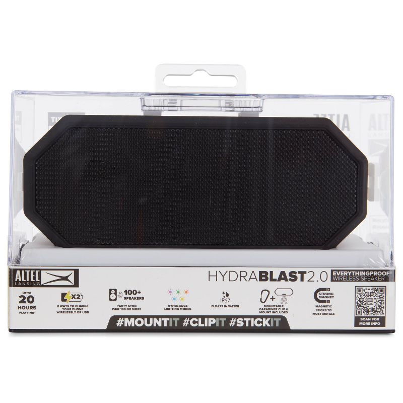 Altec Lansing HydraBlast 2.0 Bluetooth Speaker - Black