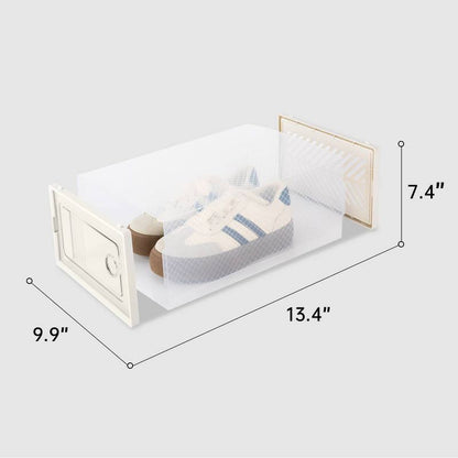 VUSIGN 9.9''X7.4'' Shoe Box Storage Stylish Large Clear