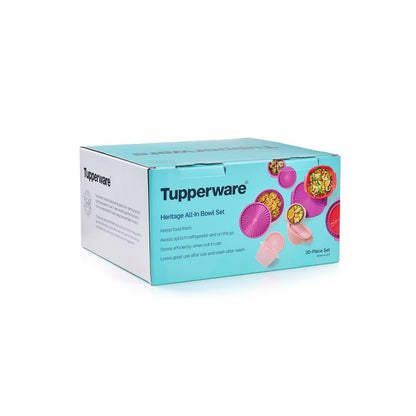 Tupperware 30pc (set of 15) Heritage Food Storage Container Set
