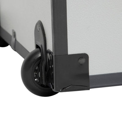Seward Trunk 30" Paper Line Wheels Black and Alloy: Footlocker Storage, College Camp Trunk, 200 lb Capacity, No Assembly