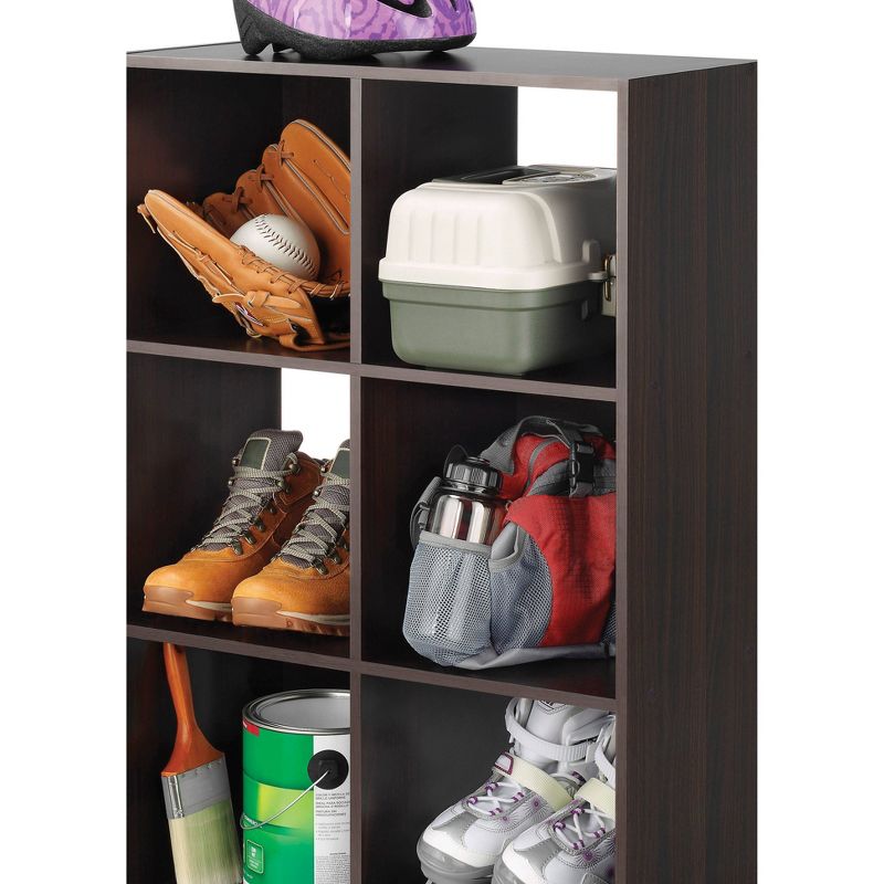 Whitmor 6 Section Cube Organizer Brown
