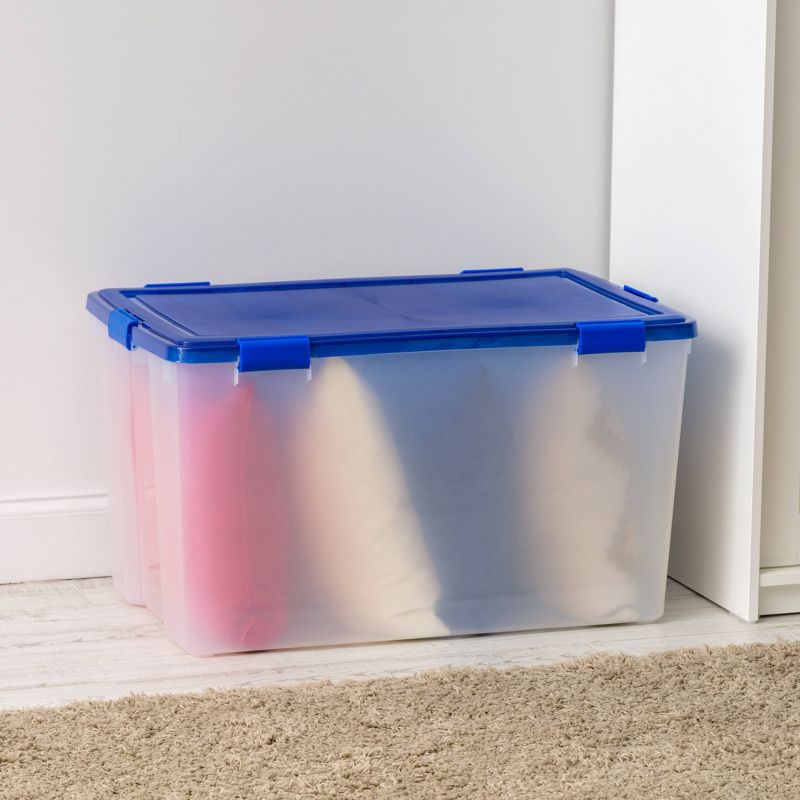 IRIS WeatherPro Plastic Storage Bin with Lid
