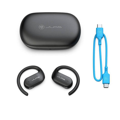 JLab JBuds Open Sport True Wireless Bluetooth Earbuds - Black