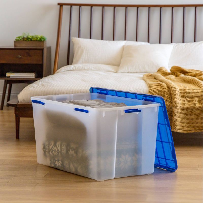 IRIS WeatherPro Plastic Storage Bin with Lid