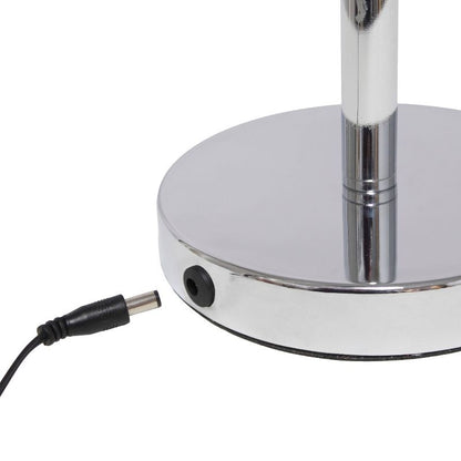 Creekwood Home Sleek Essentials 21" Pivot Arm Modern (Includes LED Light Bulb) Desk Lamp Chrome Finish