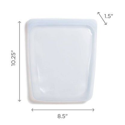 stasher Premium Silicone Reusable Food Storage Bags Lunch Starter Kit - 4pk - Clear