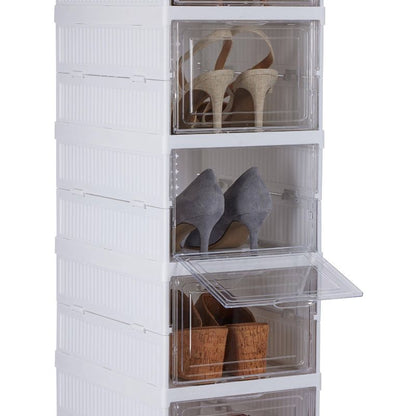 Simplify 6 Tier Collapsible Shoe Organizer Storage Box