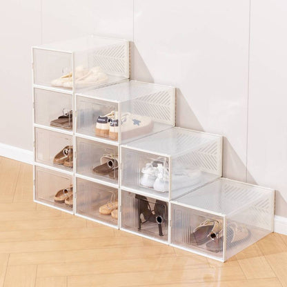 VUSIGN 9.9''X7.4'' Shoe Box Storage Stylish Large Clear
