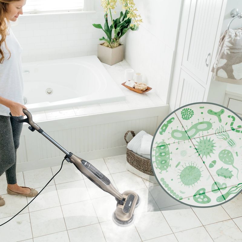 Shark Steam and Scrub All-in-One Scrubbing and Sanitizing Hard Floor Steam Mop - S7001TGT: Electric Floor Steamer, 3 Speeds