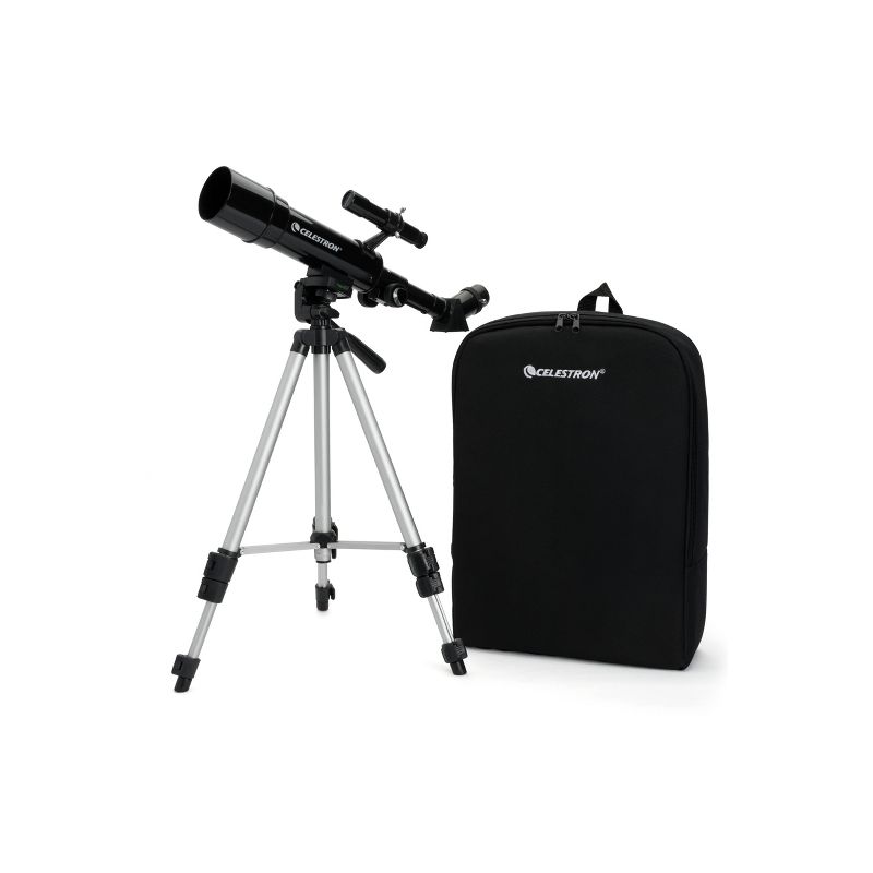 Celestron Travel Scope 50 Portable Telescope with Basic Smartphone Adapter - Black