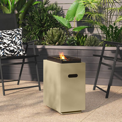1lb Propane/Liquid Petroleum Gas Rectangular Fire Pit - Room Essentials™