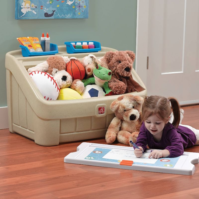Step2 2-in-1 Toy Box - Tan