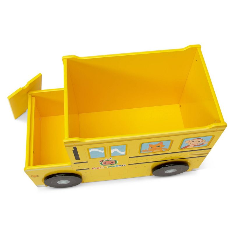 Delta Children Cocomelon School Bus Toy Box - Greenguard Gold Certified