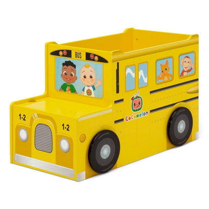 Delta Children Cocomelon School Bus Toy Box - Greenguard Gold Certified