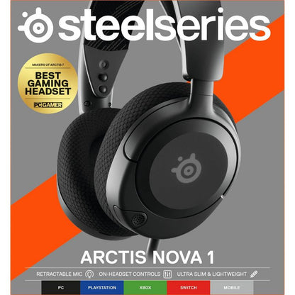 SteelSeries Arctis Nova 1 Wired Gaming Headset for PC