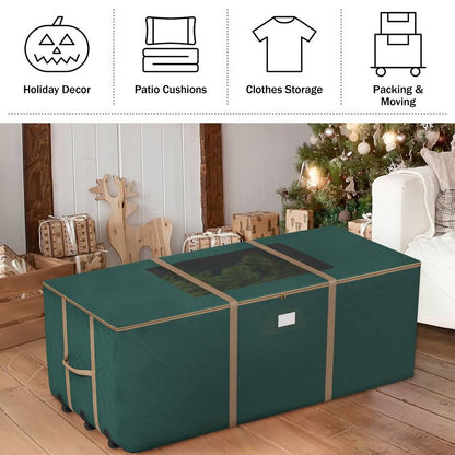 Elf Stor 67''X28''X28'' Rolling Christmas Tree Storage Bag Green
