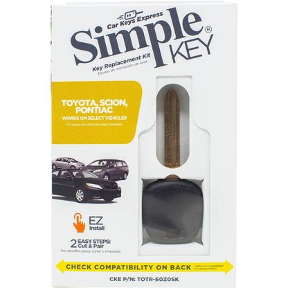 Car Keys Express Toyota Simple Key TOTR-E0Z0SK: Black Vehicle Electronics Accessory for RAV 4, Radio Frequency