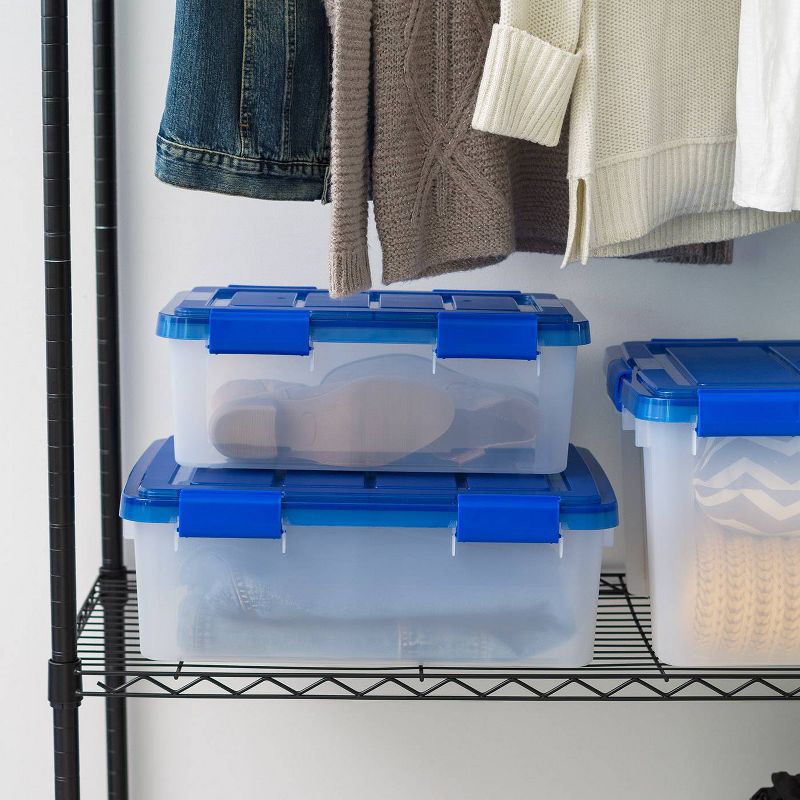 IRIS 26.5qt WeatherPro Plastic Storage Bin