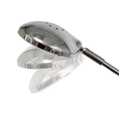 Creekwood Home Sleek Essentials 21" Pivot Arm Modern (Includes LED Light Bulb) Desk Lamp Chrome Finish