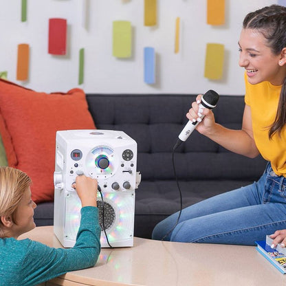 Singing Machine Bluetooth Karaoke System with LED Disco Lights CD+G USB and Microphone Karaoke Machine