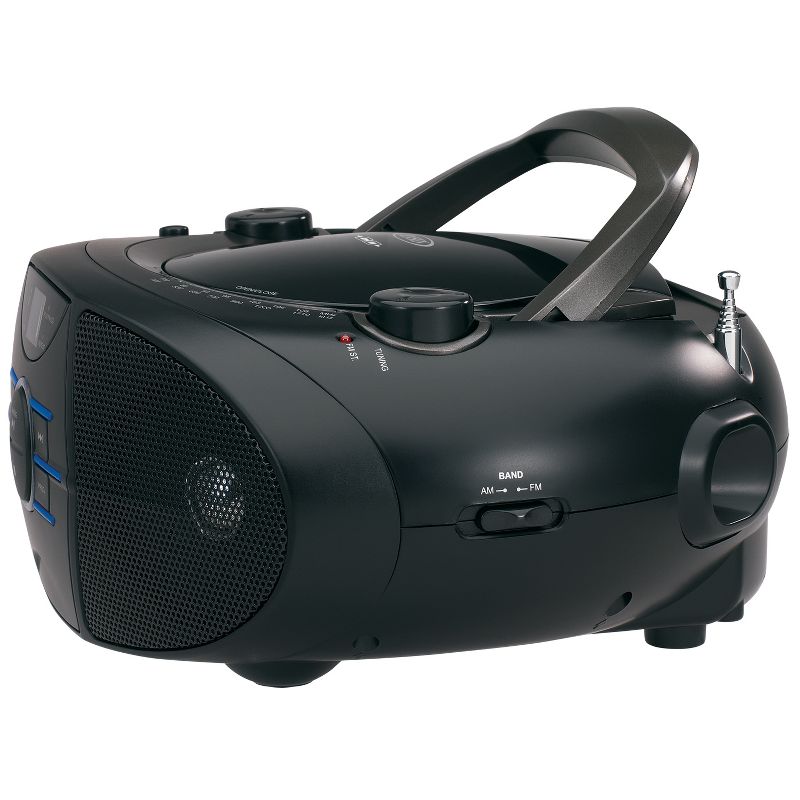 JENSEN AM/FM Radio CD Boombox with LED Display - Black (CD-560)